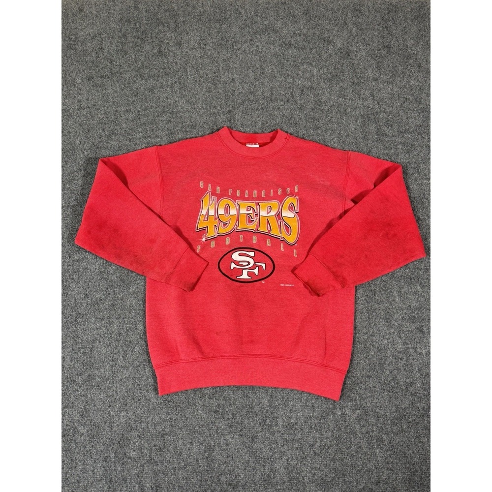 Vintage 90's Salem Sportswear 49ers San Francisco Red Sweatshirt Size Small Red